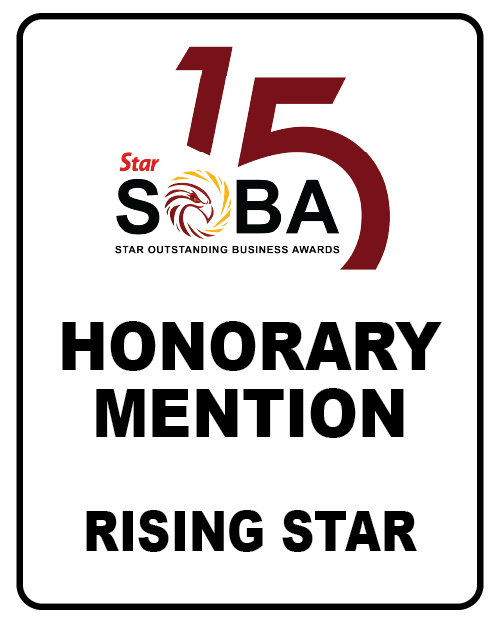 Star Outstanding Business Awards (SOBA) 2024 – Honorary Mention in Rising Star Category